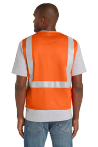 CornerStone® ANSI 107 Class 2 Mesh Zippered Vest | CSV102 - The Lemon Print & Design Studio 