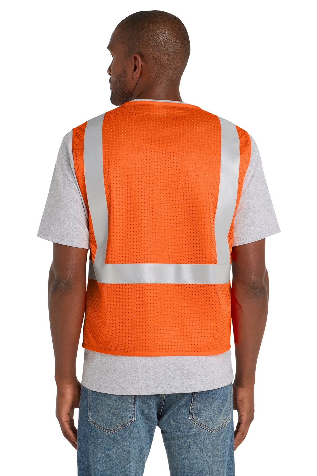 CornerStone® ANSI 107 Class 2 Mesh Zippered Vest | CSV102 - The Lemon Print & Design Studio 