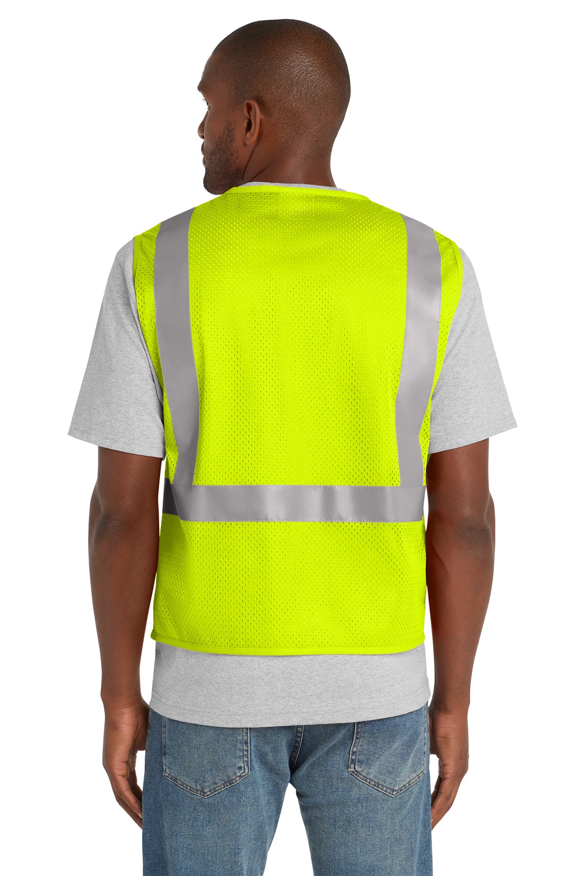 CornerStone® ANSI 107 Class 2 Mesh Zippered Vest | CSV102 - The Lemon Print & Design Studio 