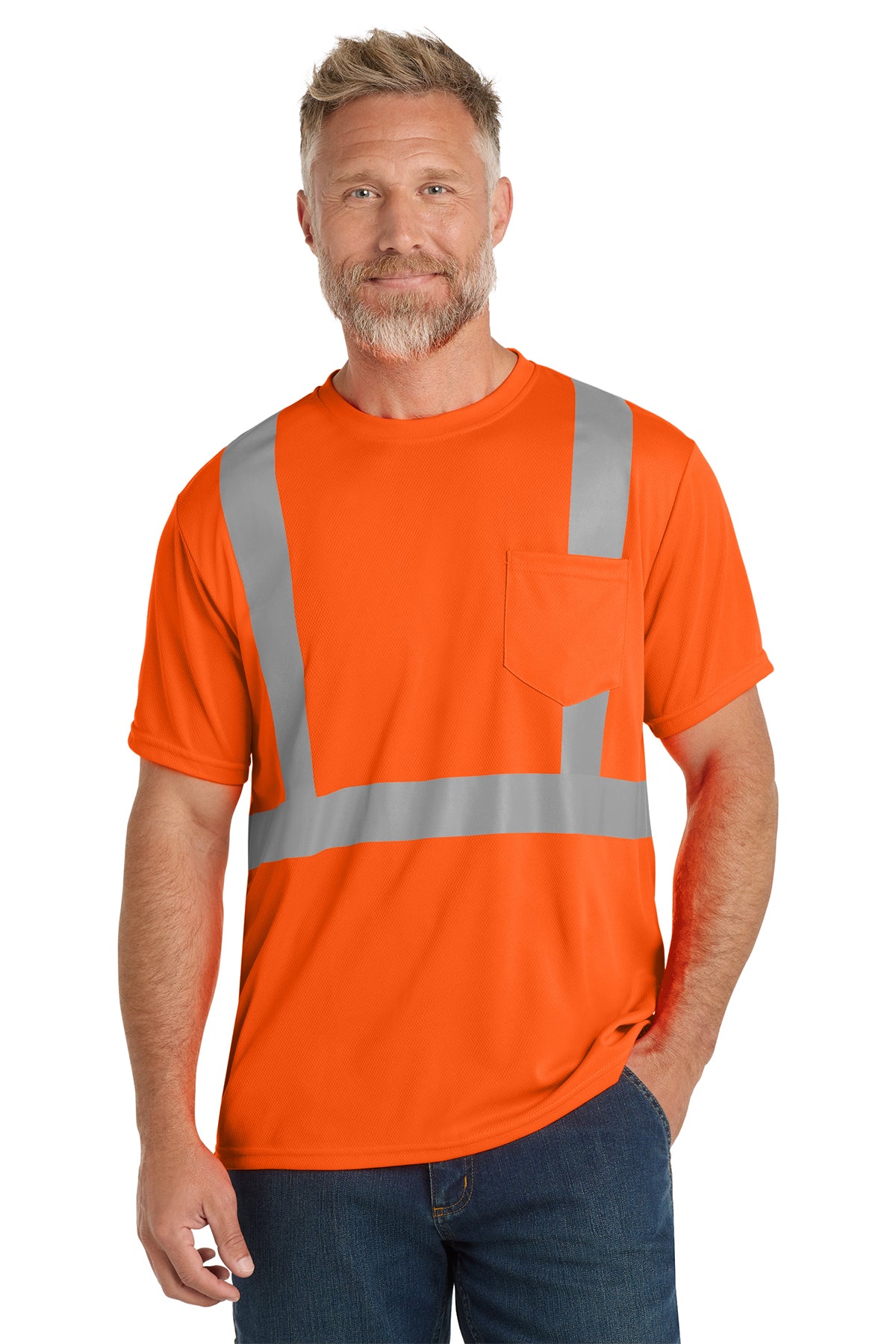 CornerStone® ANSI 107 Class 2 Mesh Tee | CS200 - The Lemon Print & Design Studio 