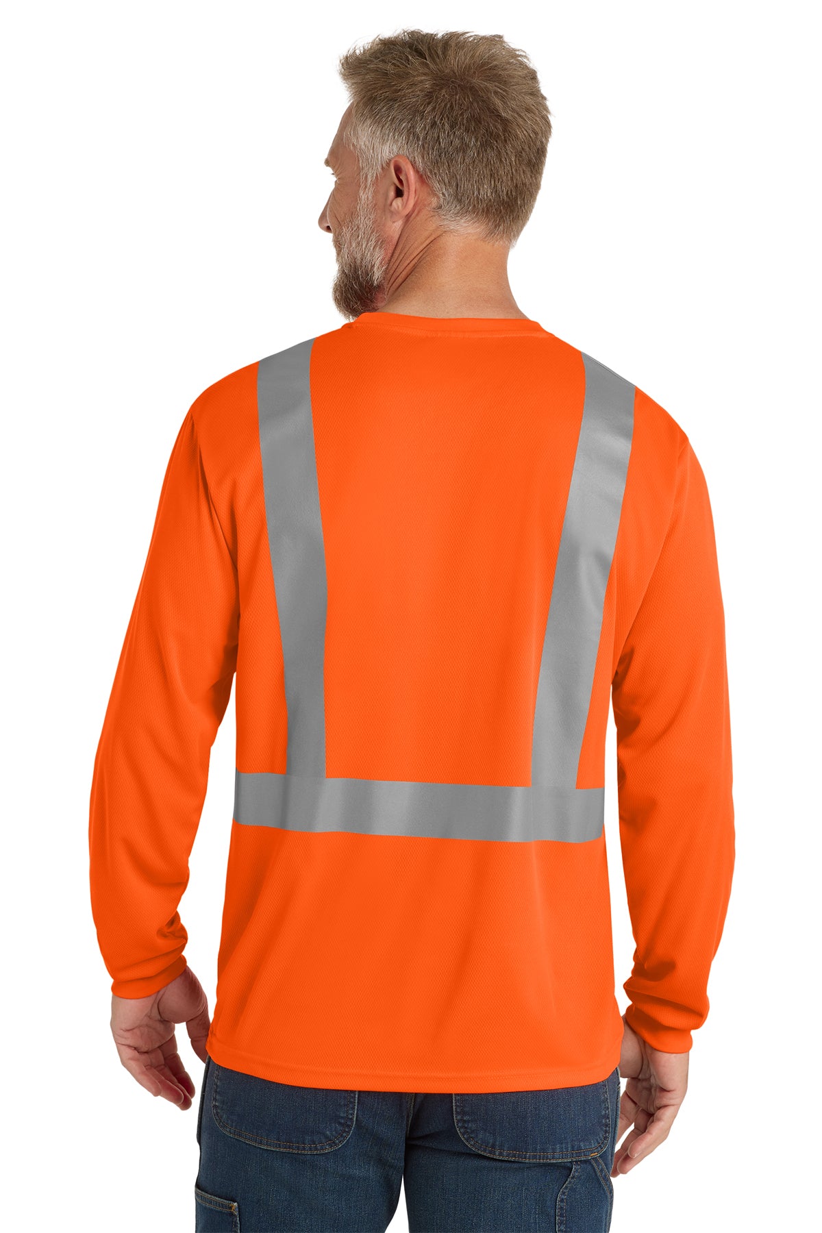 CornerStone® ANSI 107 Class 2 Mesh Long Sleeve Tee | CS201 - The Lemon Print & Design Studio 