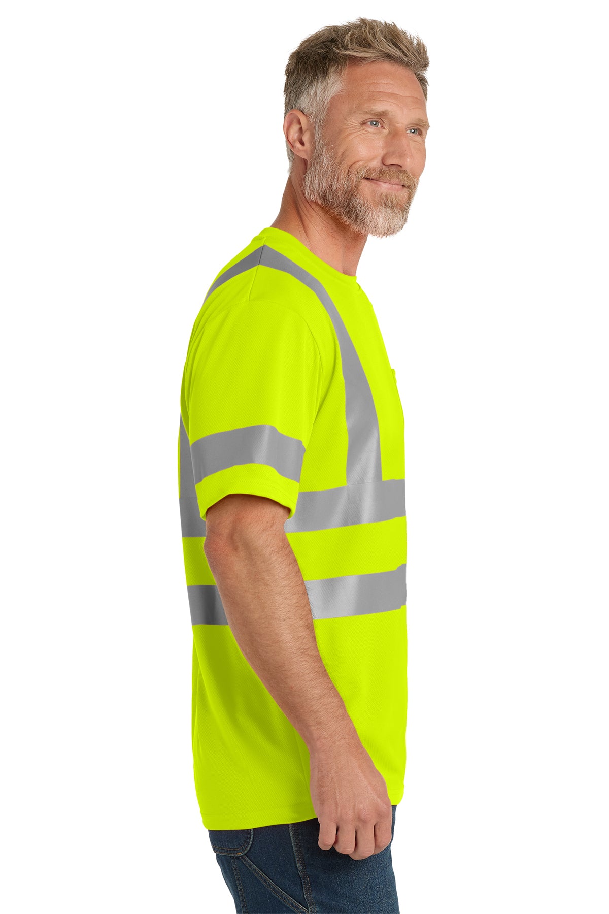 CornerStone® ANSI 107 Class 3 Mesh Tee | CS202 - The Lemon Print & Design Studio 