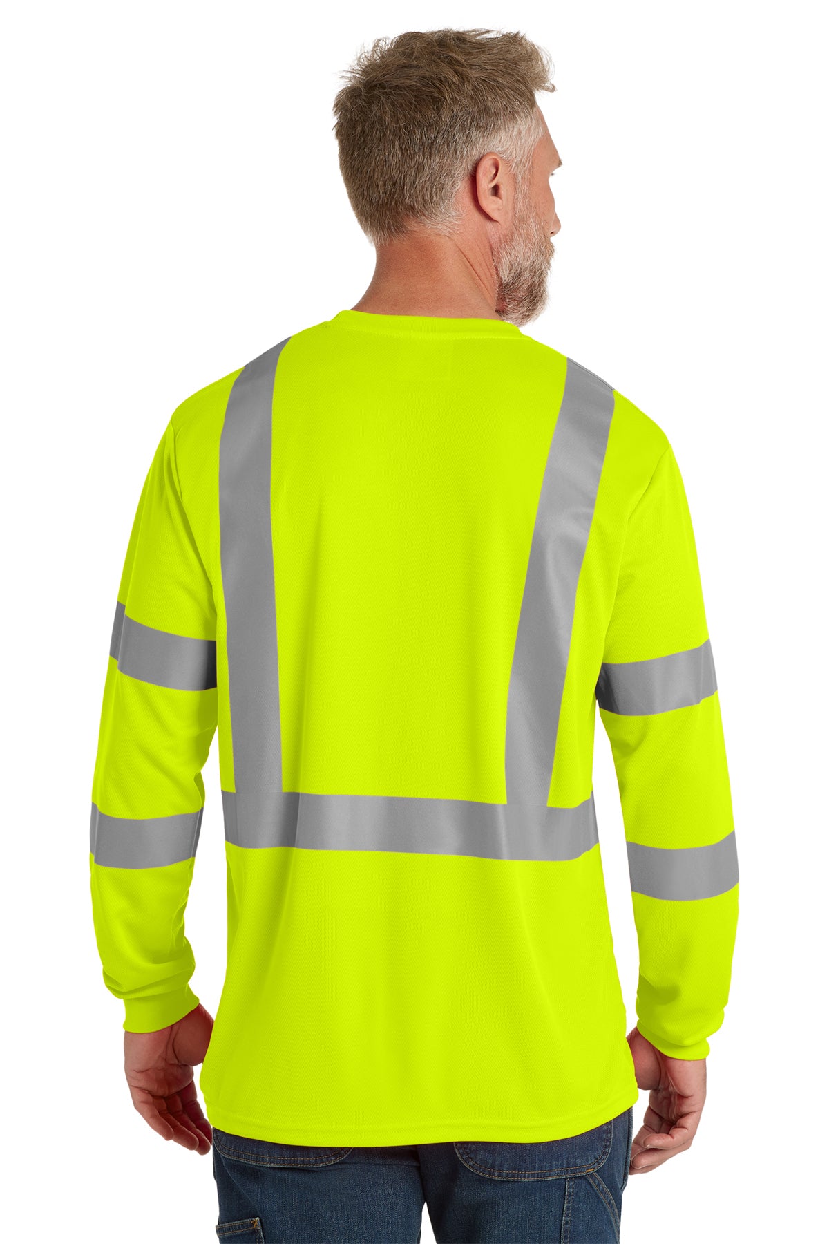 CornerStone® ANSI 107 Class 3 Mesh Long Sleeve Tee | CS203 - The Lemon Print & Design Studio 