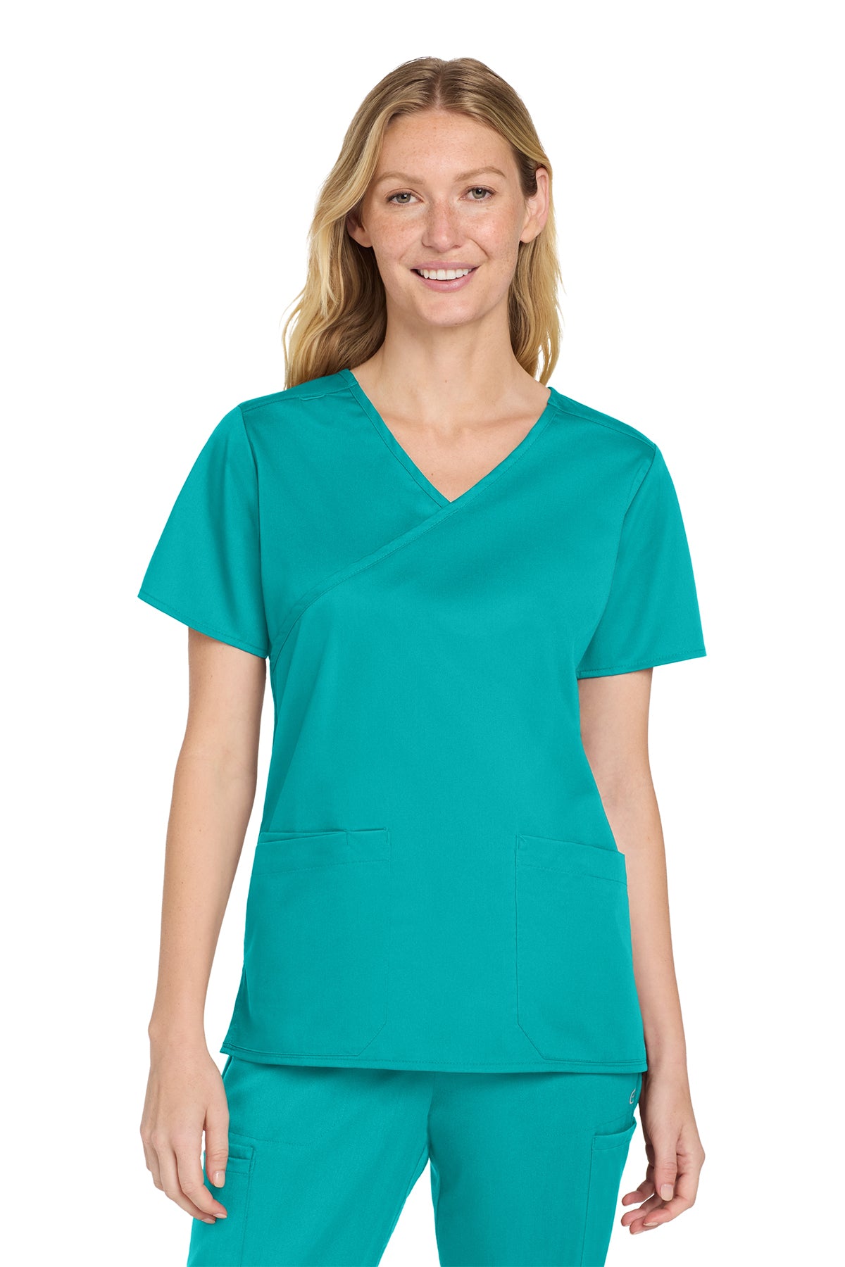 Wink® Women’s WorkFlex™ Mock Wrap Top | WW4760 - The Lemon Print & Design Studio 