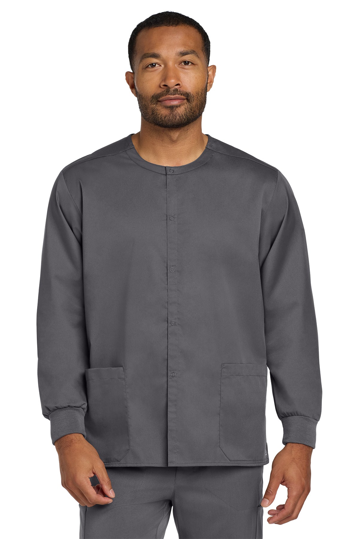 Wink® Unisex WorkFlex Snap-Front Scrub Jacket | WW3080 - The Lemon Print & Design Studio 