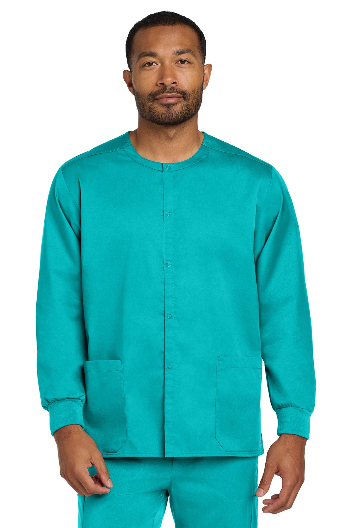 Wink® Unisex WorkFlex Snap-Front Scrub Jacket | WW3080 - The Lemon Print & Design Studio 