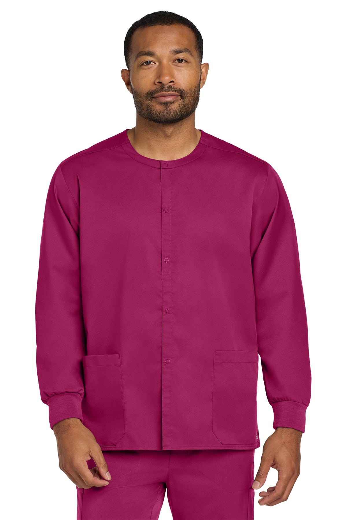 Wink® Unisex WorkFlex Snap-Front Scrub Jacket | WW3080 - The Lemon Print & Design Studio 