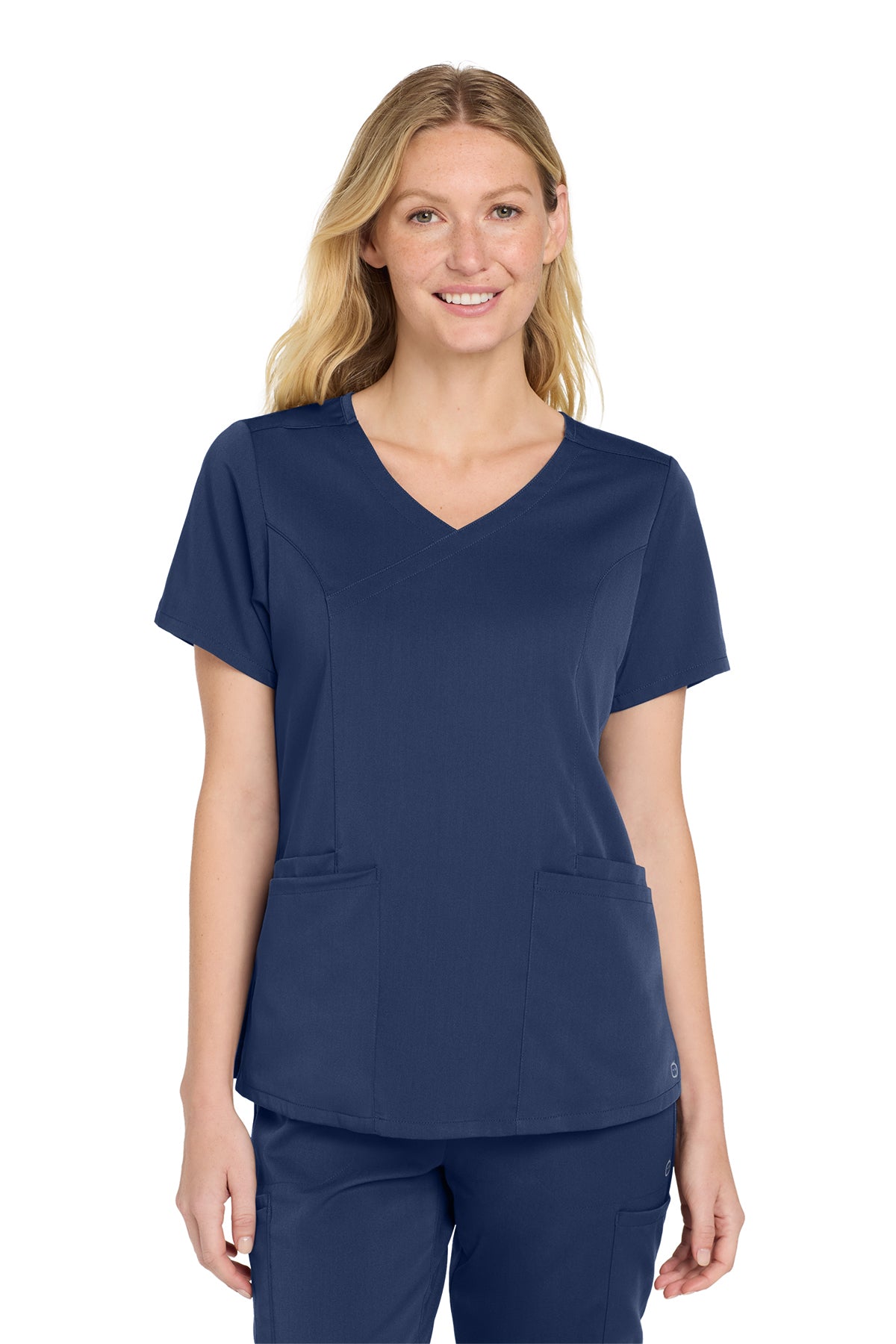 Wink® Women’s Premiere Flex™ Mock Wrap Top | WW4268 - The Lemon Print & Design Studio 