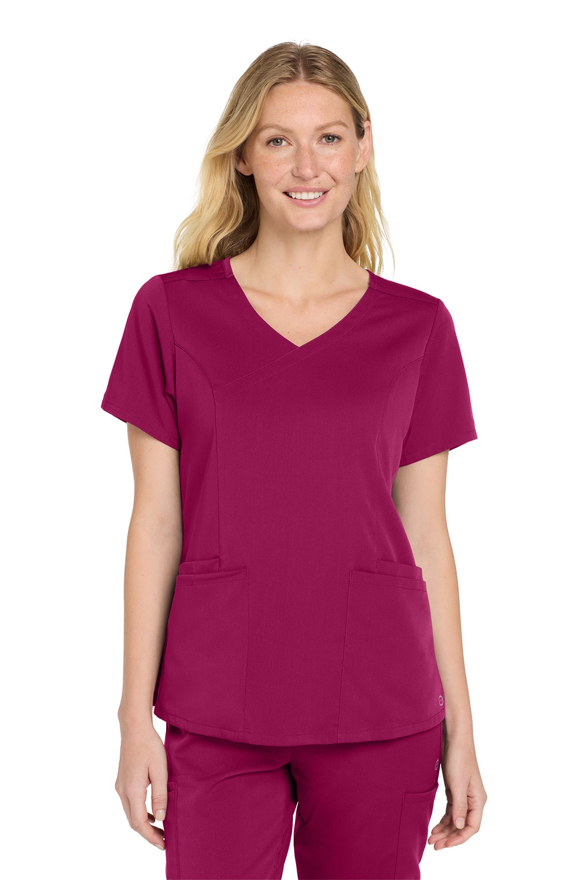 Wink® Women’s Premiere Flex™ Mock Wrap Top | WW4268 - The Lemon Print & Design Studio 