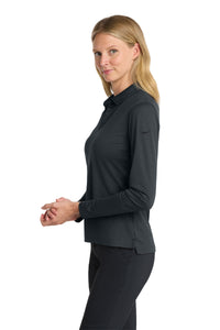 Nike Women's Dri-FIT Micro Pique 2.0 Long Sleeve Polo | NKDC2105 - The Lemon Print & Design Studio 