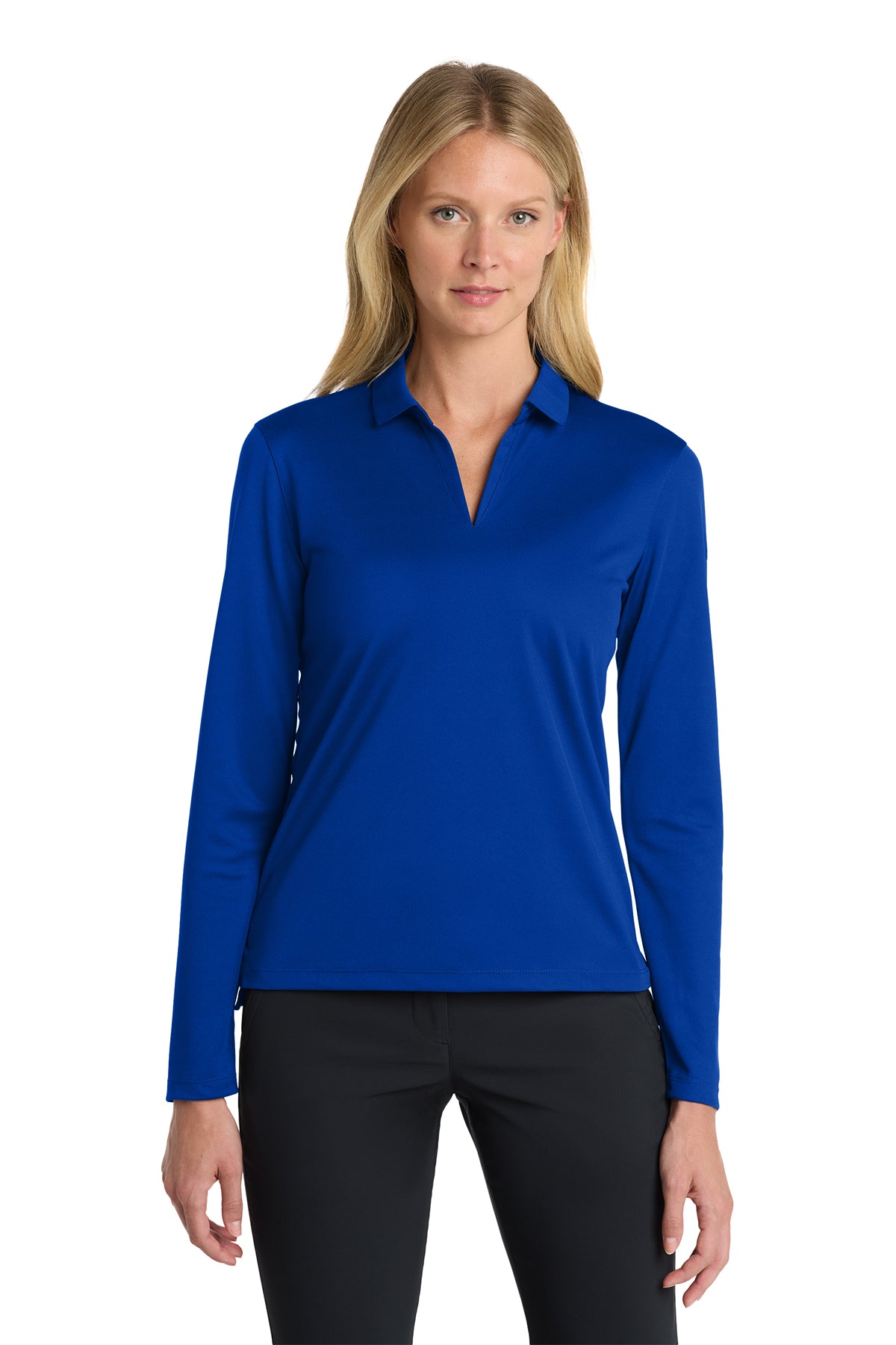 Nike Women's Dri-FIT Micro Pique 2.0 Long Sleeve Polo | NKDC2105 - The Lemon Print & Design Studio 