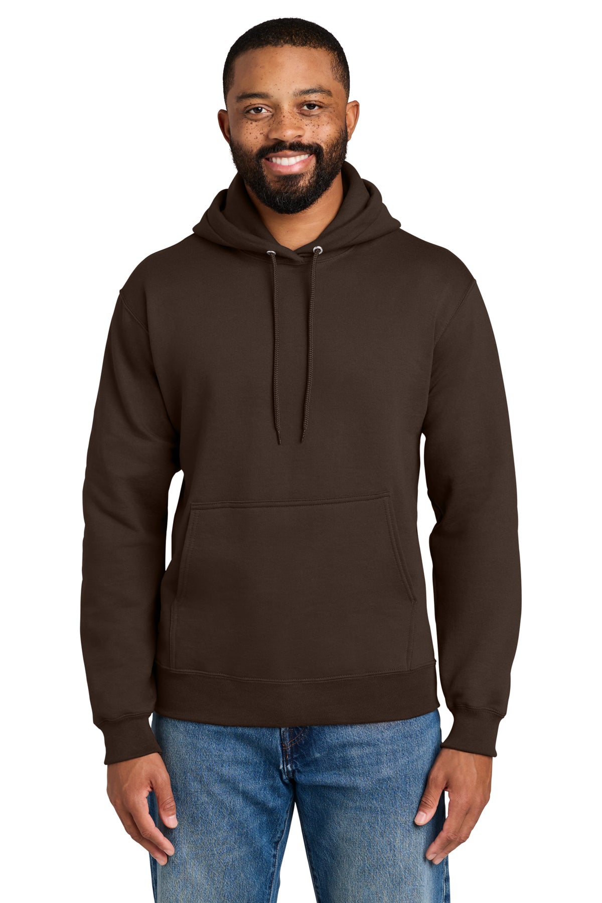 Port & Company PC90H Essential Fleece Pullover Hoodie - Dark Chocolate Brown