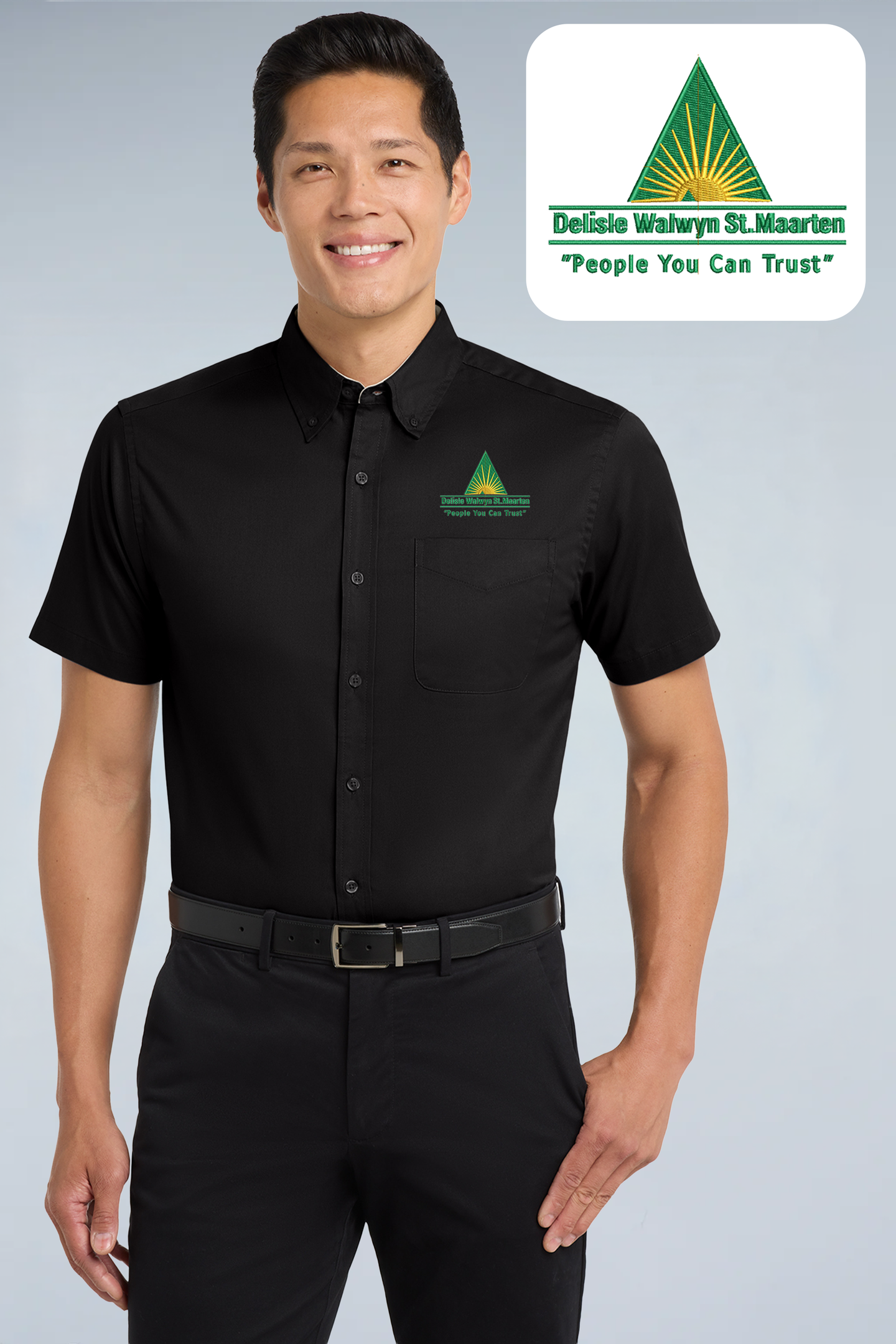 Delisle Walwyn St.Maarten - Port Authority ®  Short Sleeve Easy Care Shirt.  S508