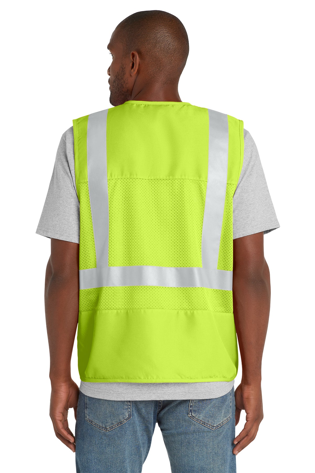 CornerStone® - ANSI 107 Class 2 Mesh Back Safety Vest | CSV405 - The Lemon Print & Design Studio 