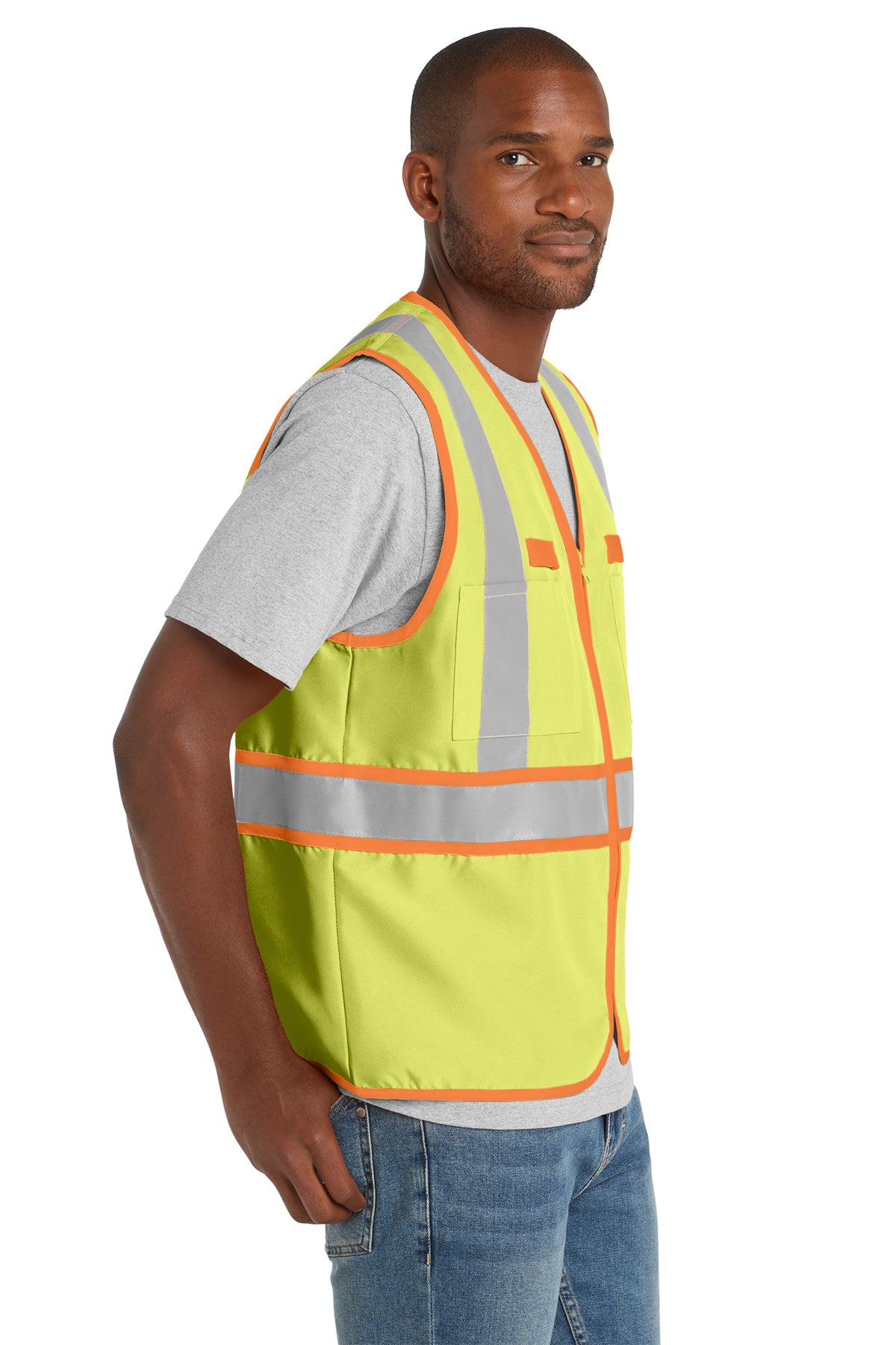CornerStone® - ANSI 107 Class 2 Dual-Color Safety Vest | CSV407 - The Lemon Print & Design Studio 