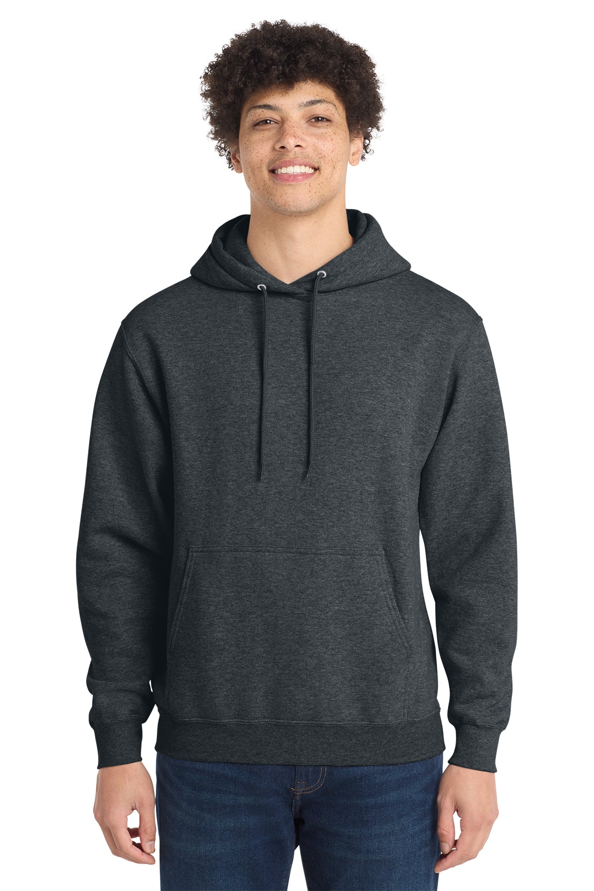 Port & Company PC78H Core Fleece Pullover Hoodie - Dark Heather Grey