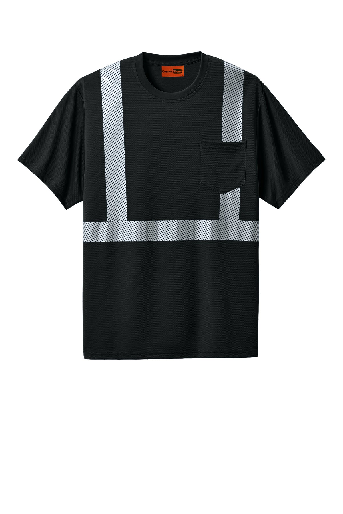 CornerStone® Enhanced Visibility Segmented Tape Tee| CS206 - The Lemon Print & Design Studio 