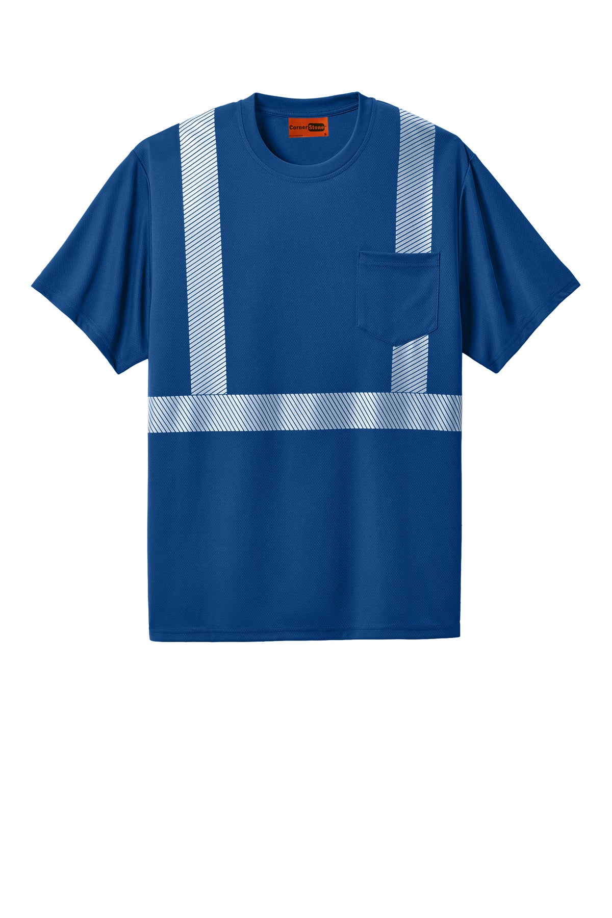 CornerStone® Enhanced Visibility Segmented Tape Tee| CS206 - The Lemon Print & Design Studio 