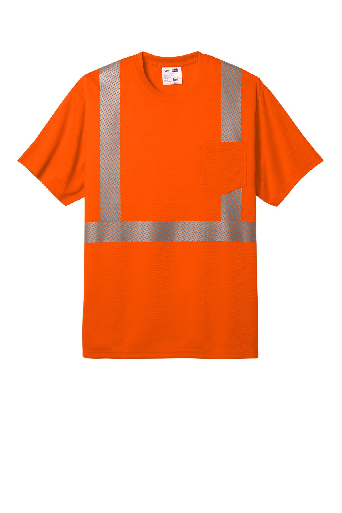 CornerStone® ANSI 107 Class 2 Segmented Tape Tee| CS204 - The Lemon Print & Design Studio 