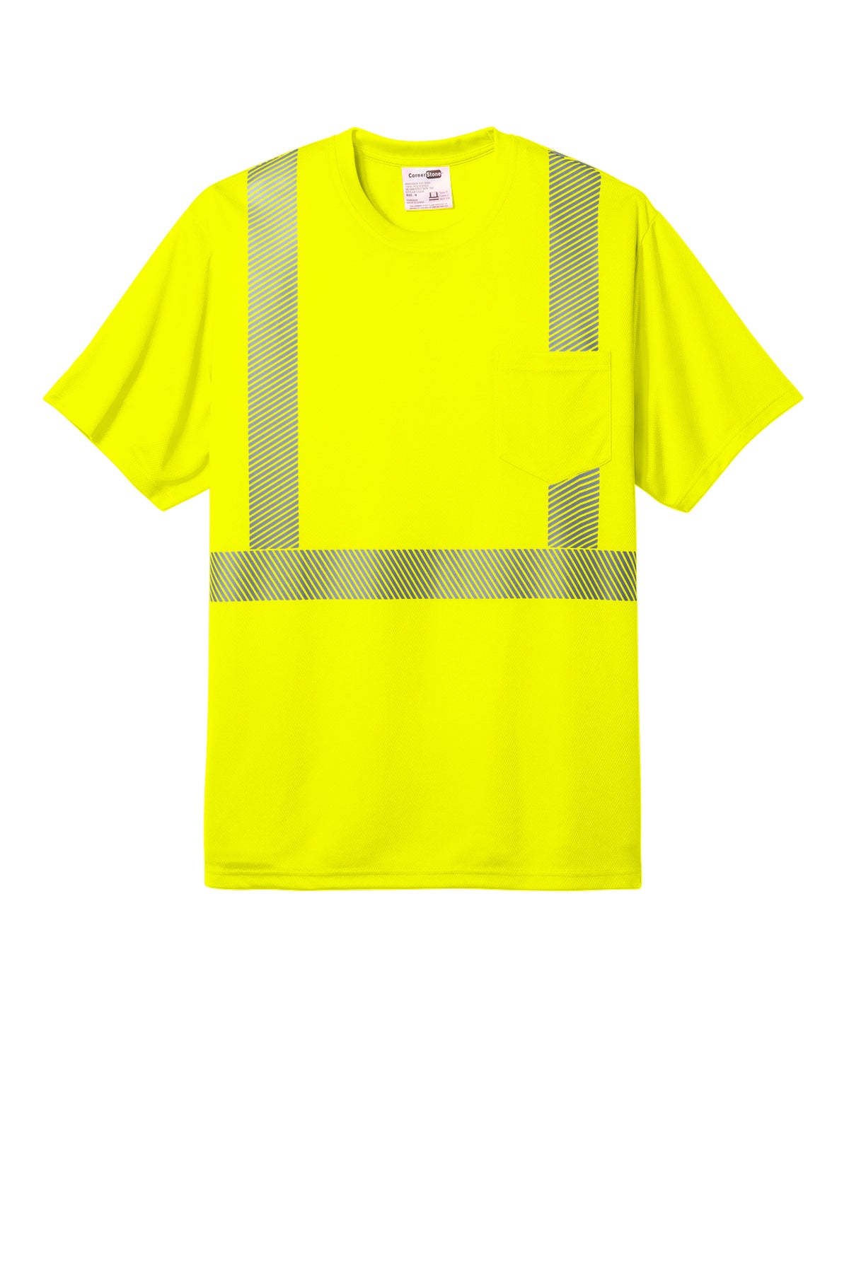 CornerStone® ANSI 107 Class 2 Segmented Tape Tee| CS204 - The Lemon Print & Design Studio 