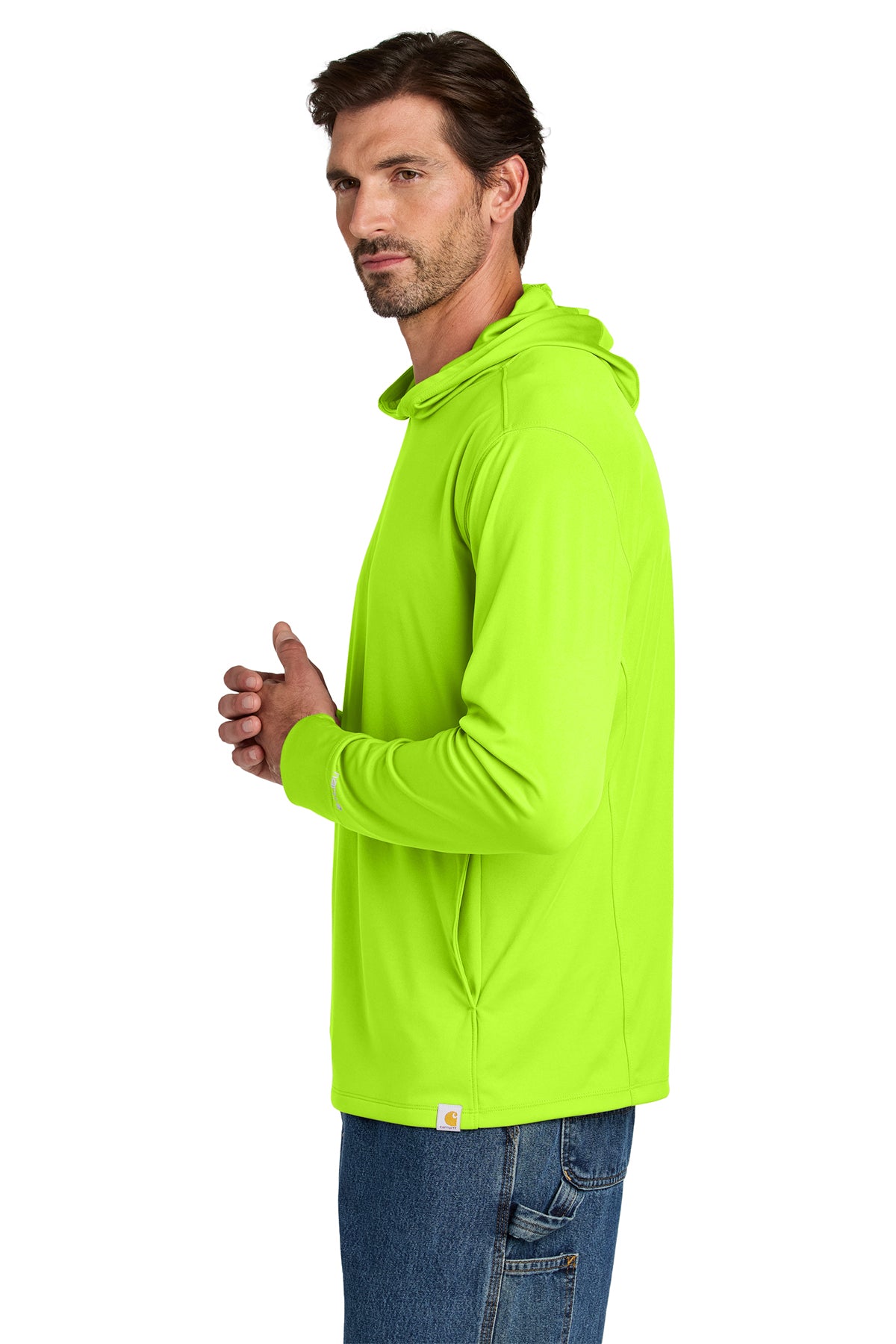 Carhartt Force® Sun Defender™ Long Sleeve Hooded T-Shirt | CT106923 - The Lemon Print & Design Studio 