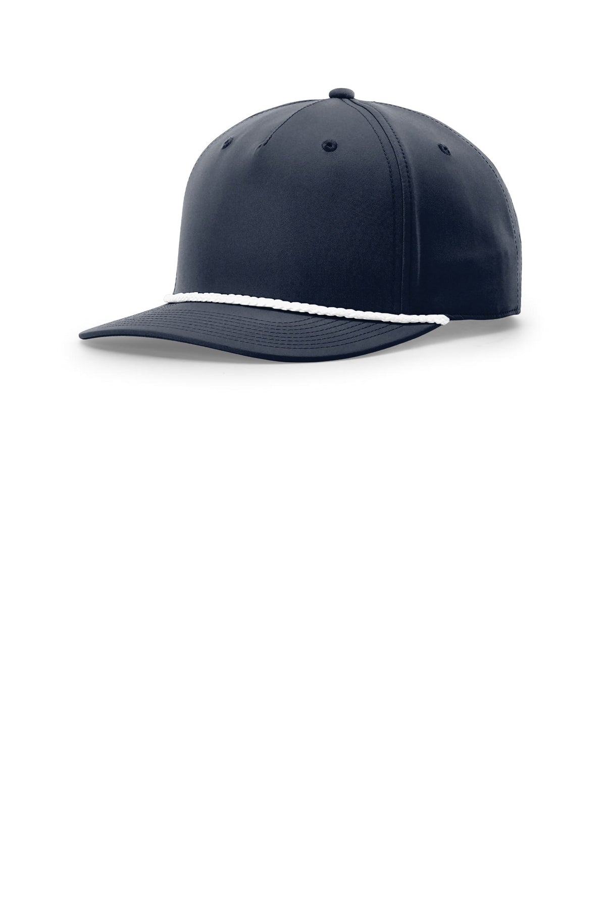 Richardson 258 Five-Panel Classic Rope Cap - Navy/ White
