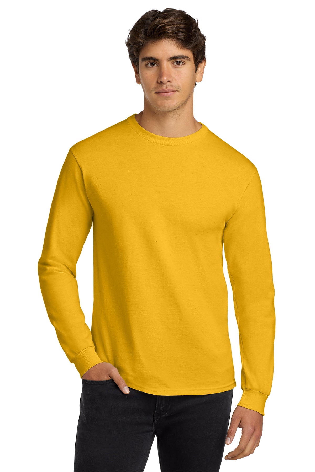 G2400 Gildan® Ultra Cotton® 100% US Cotton Long Sleeve T-Shirt - The Lemon Print & Design Studio 