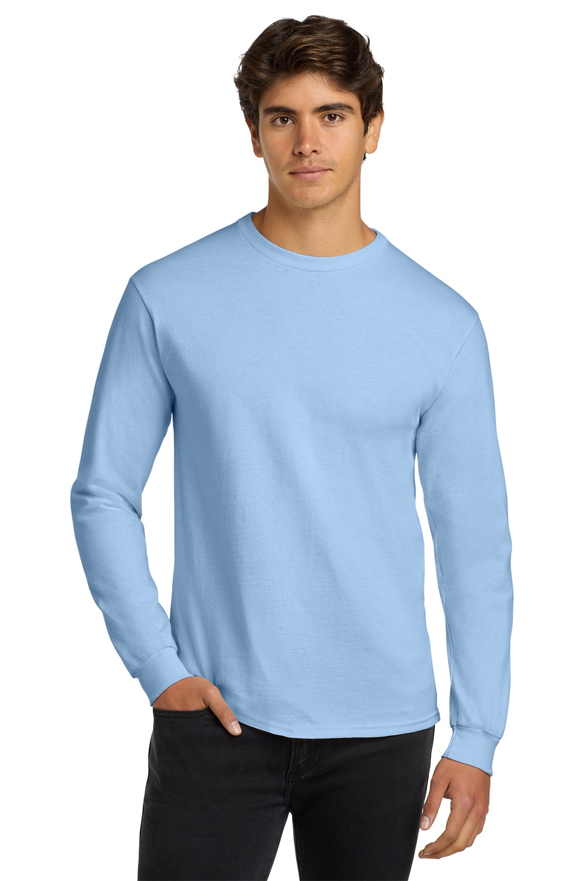 G2400 Gildan® Ultra Cotton® 100% US Cotton Long Sleeve T-Shirt - The Lemon Print & Design Studio 