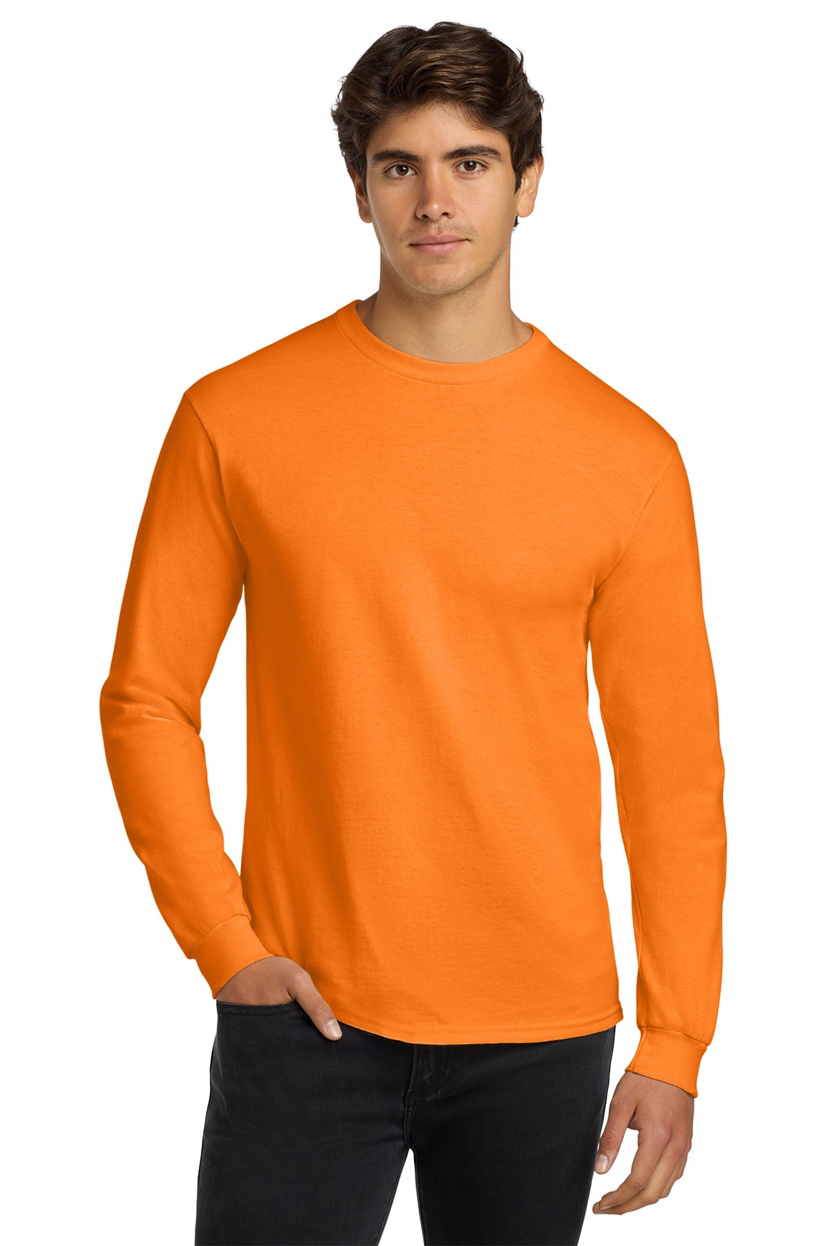 G2400 Gildan® Ultra Cotton® 100% US Cotton Long Sleeve T-Shirt - The Lemon Print & Design Studio 