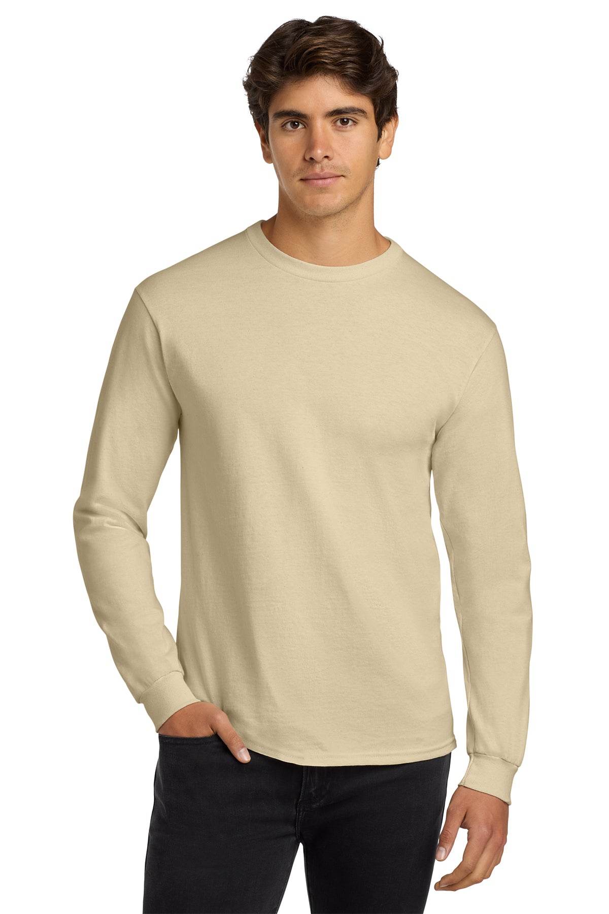 G2400 Gildan® Ultra Cotton® 100% US Cotton Long Sleeve T-Shirt - The Lemon Print & Design Studio 