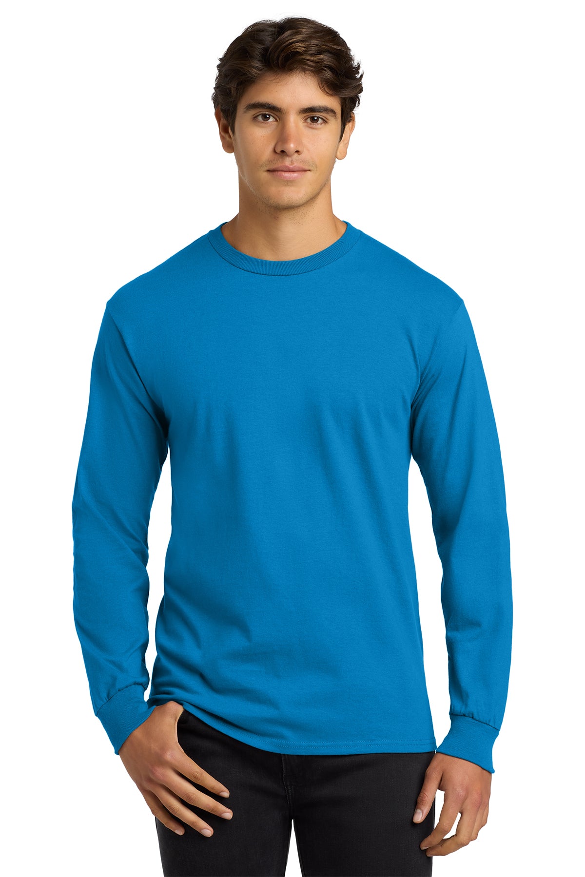 G2400 Gildan® Ultra Cotton® 100% US Cotton Long Sleeve T-Shirt - The Lemon Print & Design Studio 