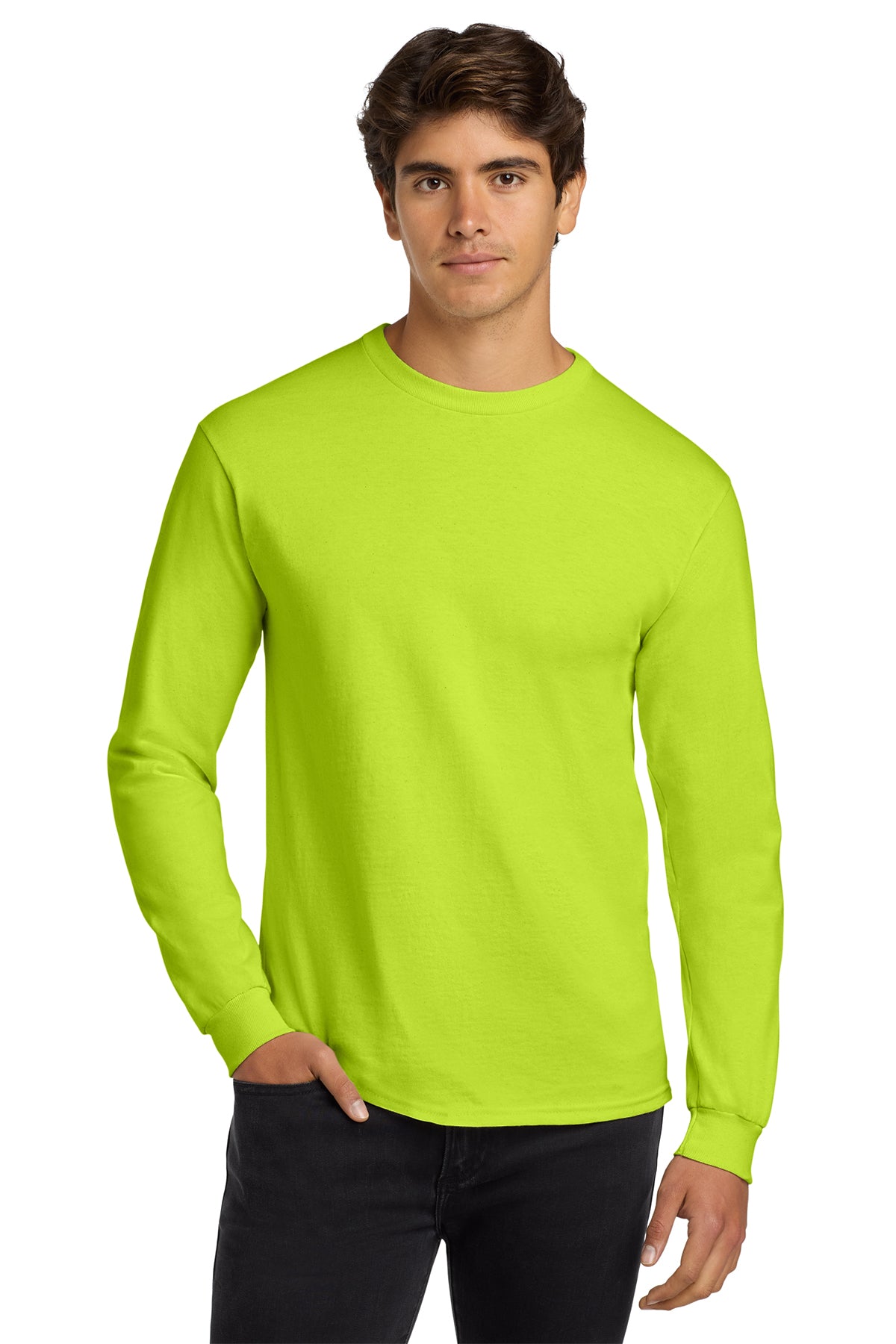 G2400 Gildan® Ultra Cotton® 100% US Cotton Long Sleeve T-Shirt - The Lemon Print & Design Studio 