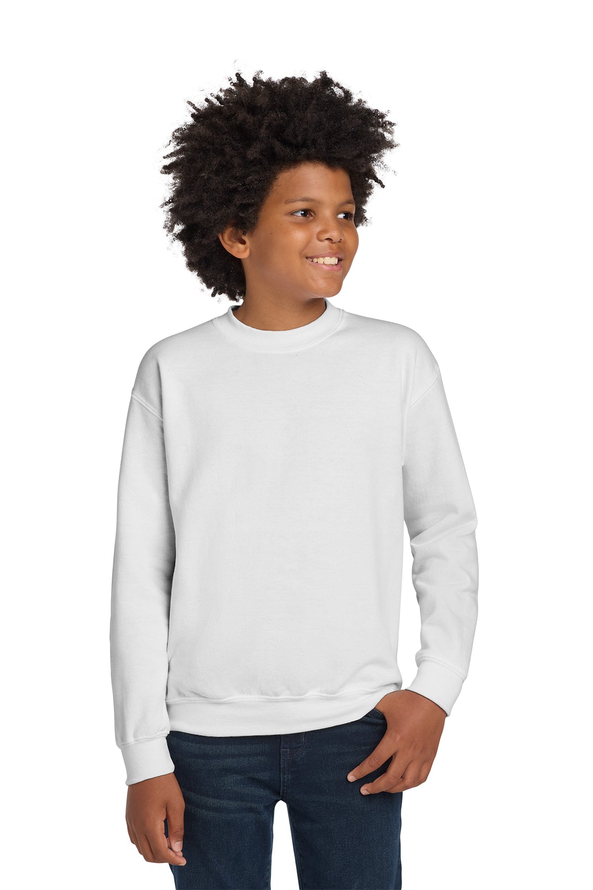 Gildan® - Youth Heavy Blend™ Crewneck Sweatshirt | G180B - The Lemon Print & Design Studio 