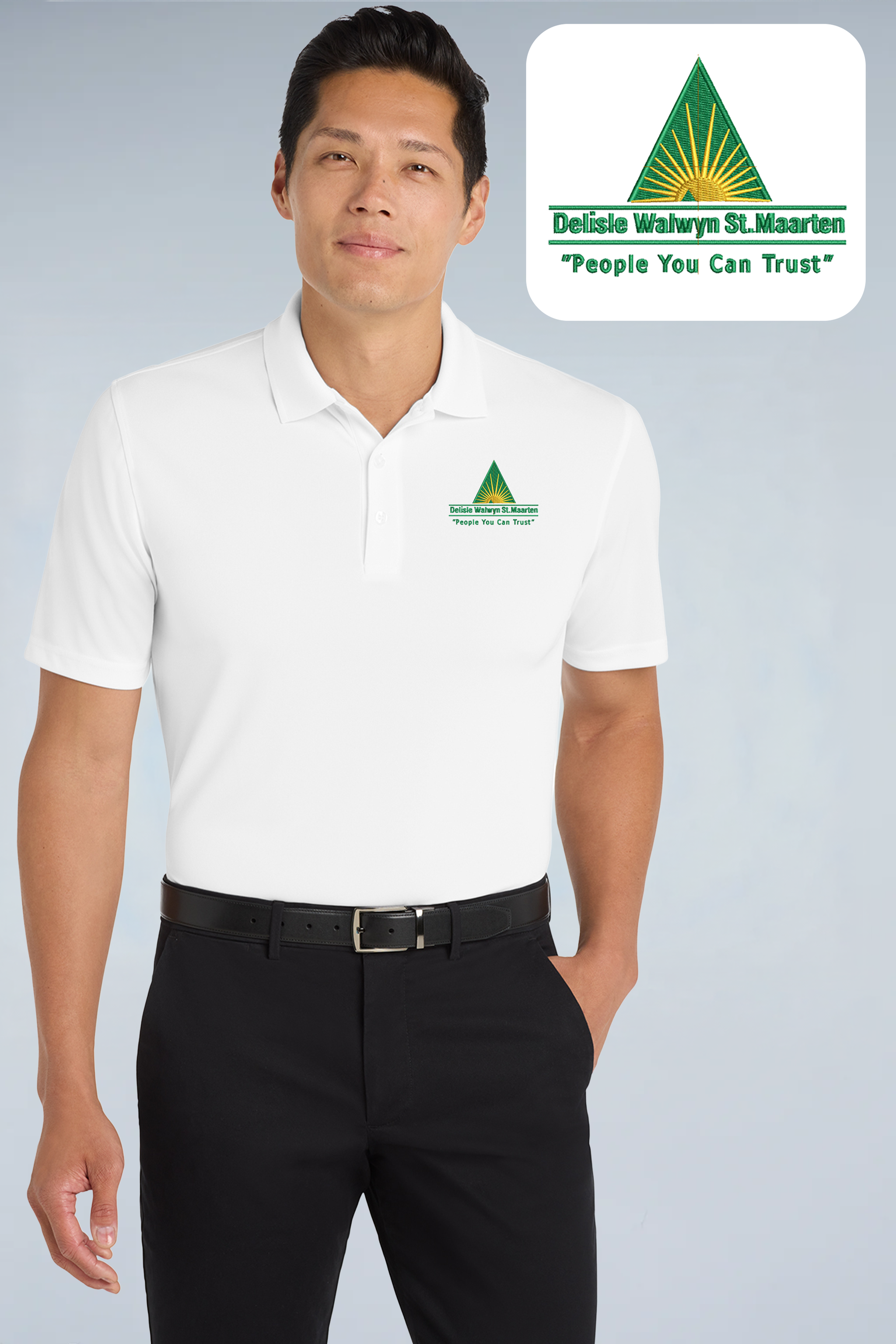 Delisle Walwyn St.Maarten - Port Authority ®  Dry Zone ®  UV Micro-Mesh Polo. K110