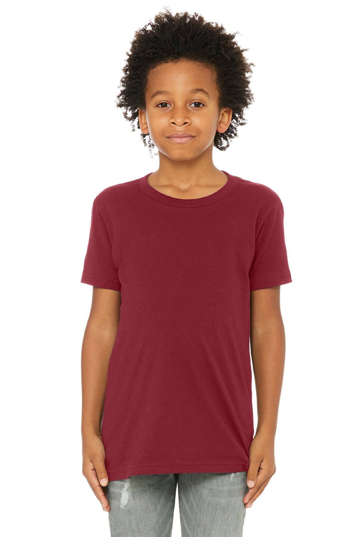 Bella + Canvas Youth Jersey T-Shirt 3001Y - Cardinal