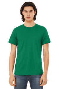 Bella+Canvas 3413 Triblend T-Shirt - Solid Kelly Triblend