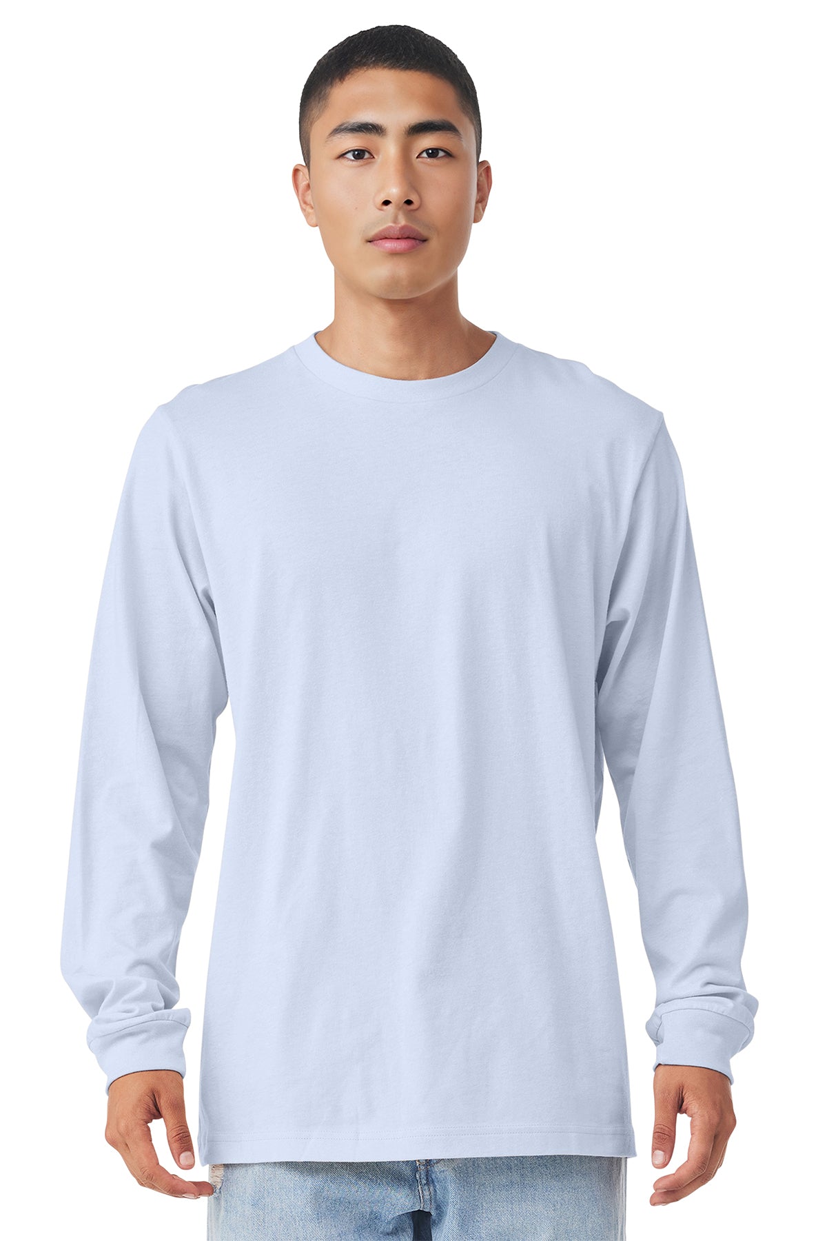 3501 Bella + Canvas Unisex Jersey Long-Sleeve T-Shirt - Ash
