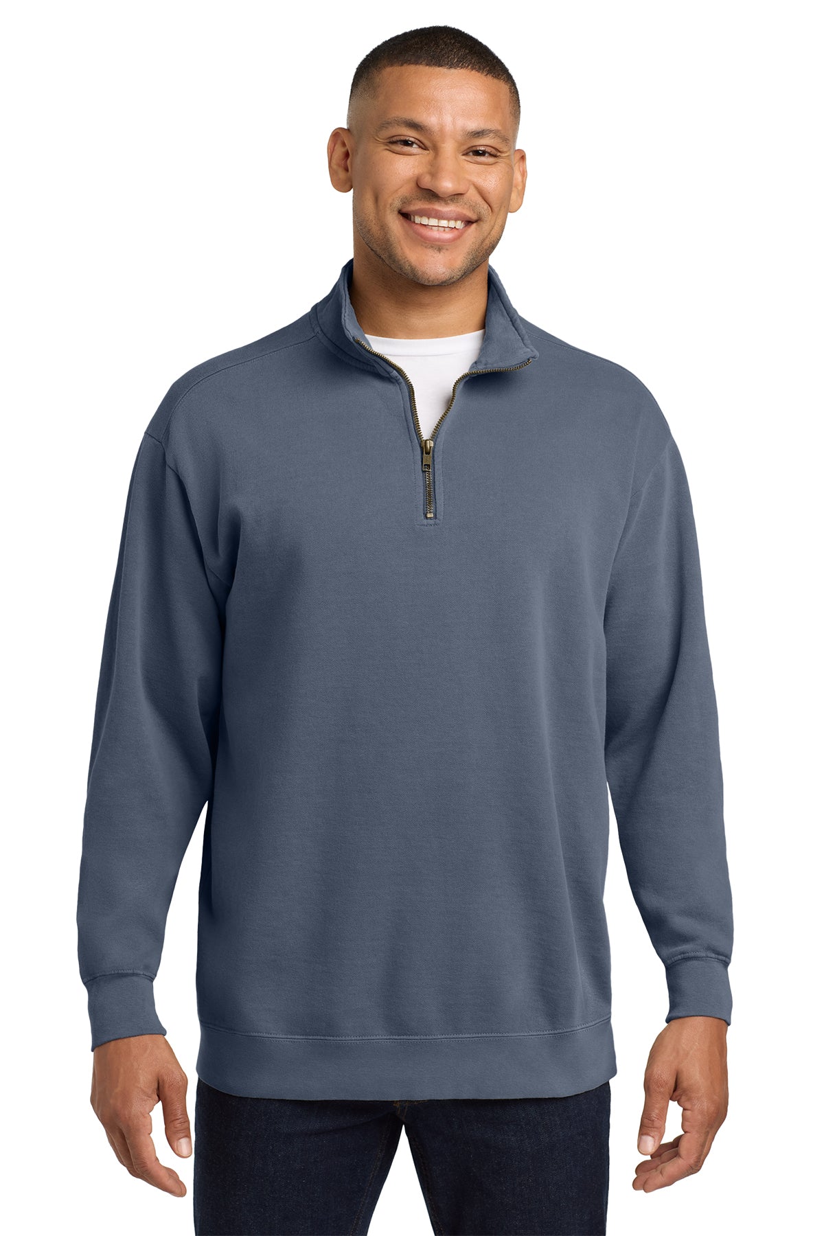 Unisex Garment-Dyed Quarter-Zip Sweatshirt