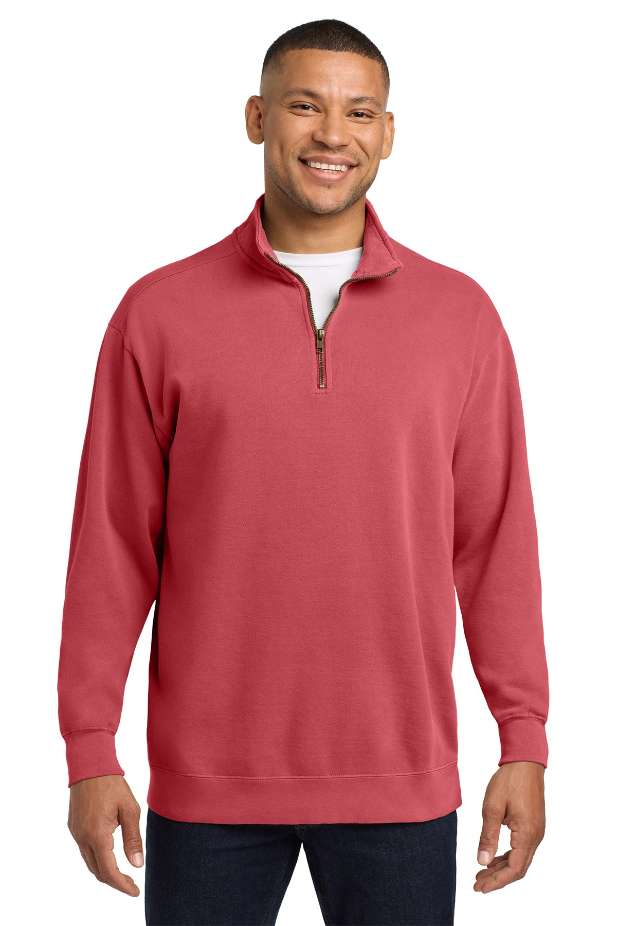 Unisex Garment-Dyed Quarter-Zip Sweatshirt