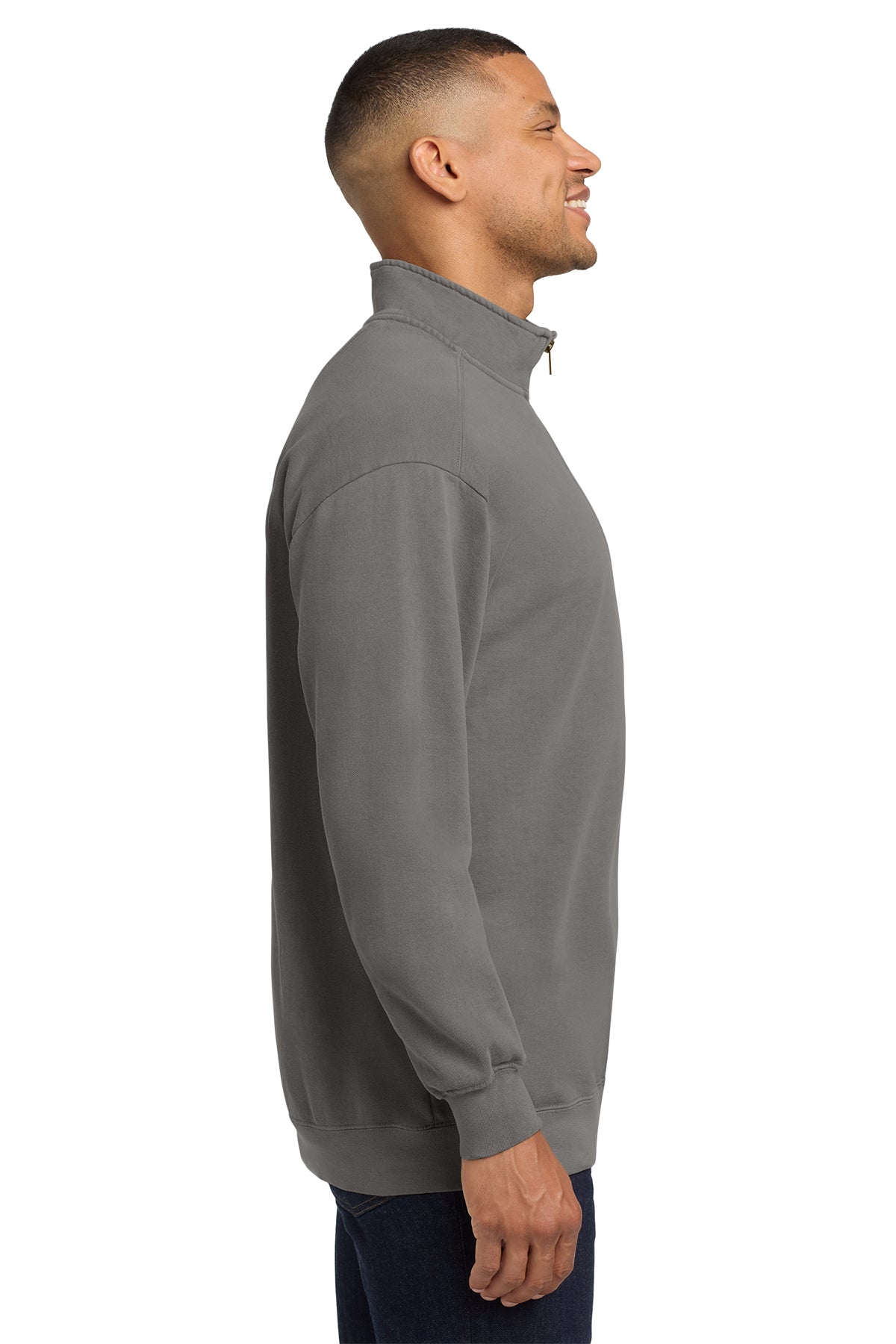 Unisex Garment-Dyed Quarter-Zip Sweatshirt