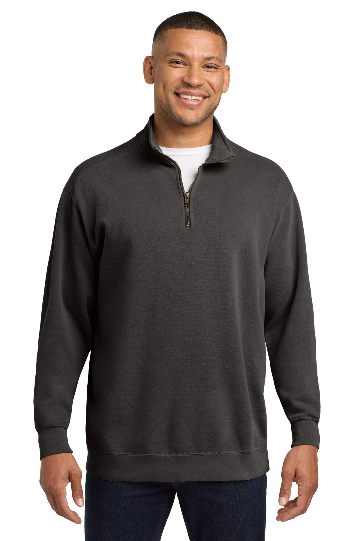 Unisex Garment-Dyed Quarter-Zip Sweatshirt