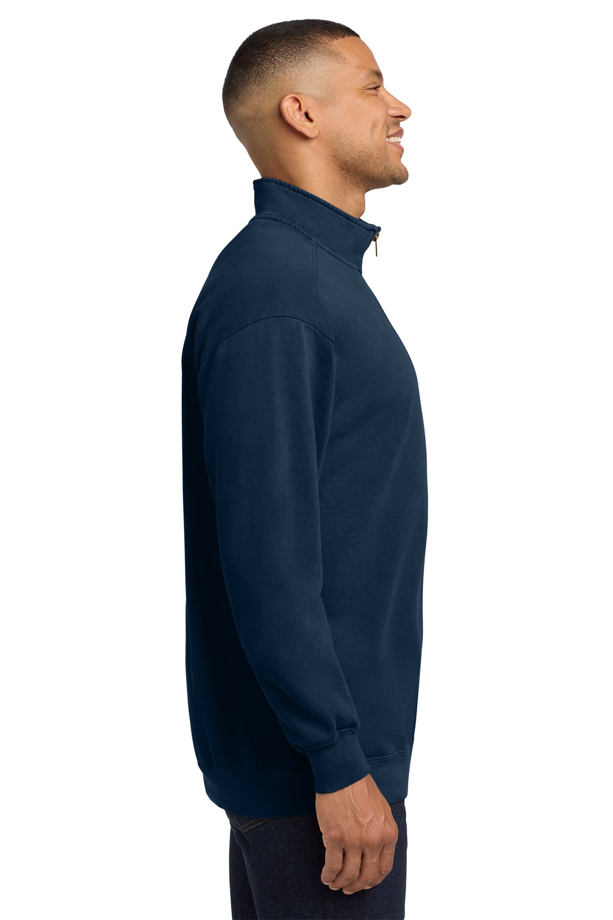 Unisex Garment-Dyed Quarter-Zip Sweatshirt