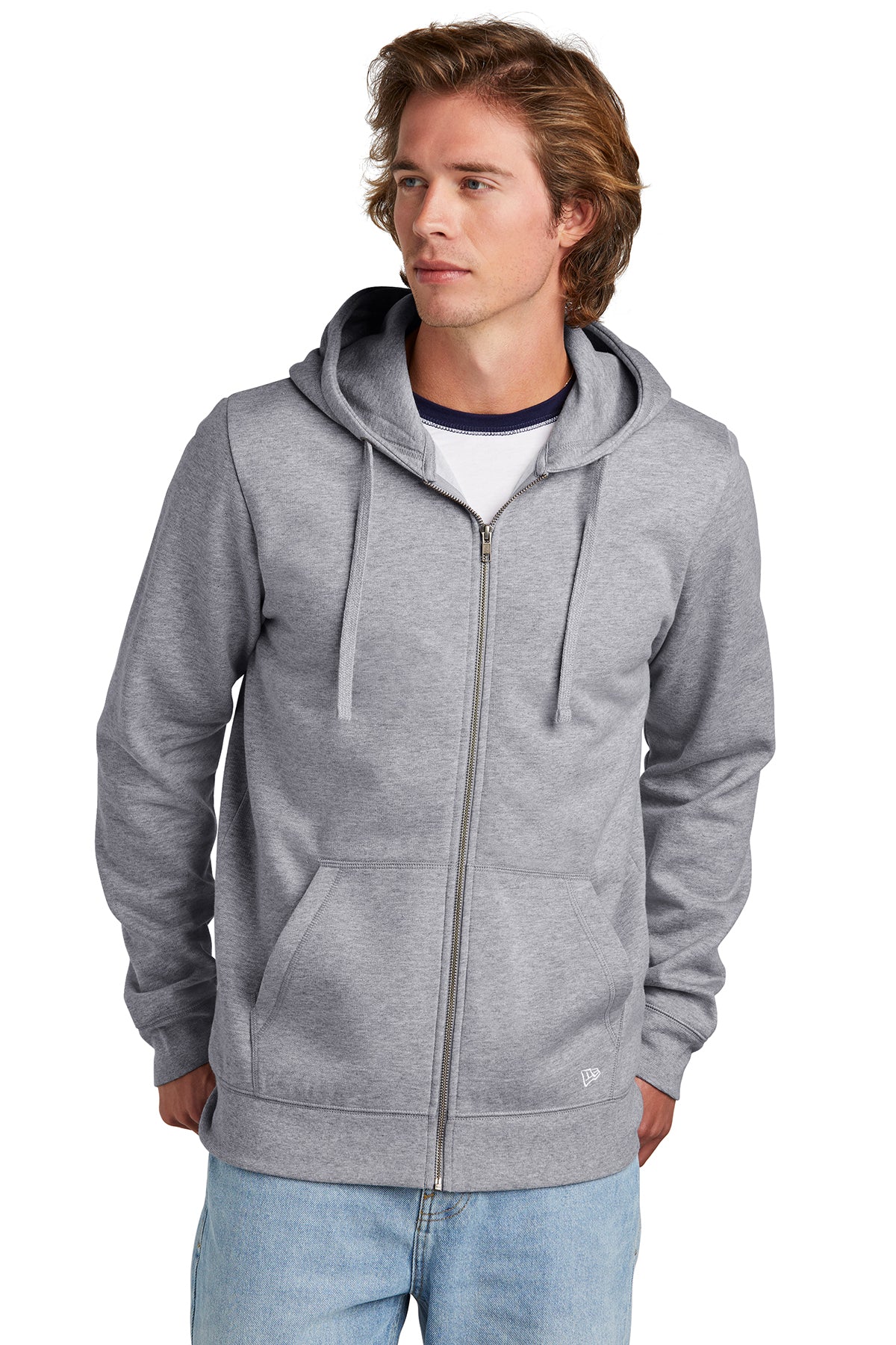 NEA551 New Era® Comeback Fleece Full-Zip Hoodie