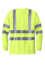 CornerStone® - ANSI 107 Class 3 Long Sleeve Snag-Resistant Reflective T-Shirt | CS409 - The Lemon Print & Design Studio 