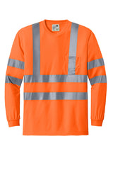 CornerStone® - ANSI 107 Class 3 Long Sleeve Snag-Resistant Reflective T-Shirt | CS409 - The Lemon Print & Design Studio 