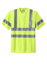 CornerStone® - ANSI 107 Class 3 Short Sleeve Snag-Resistant Reflective T-Shirt | CS408 - The Lemon Print & Design Studio 