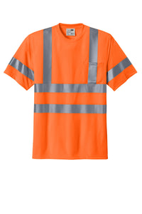 CornerStone® - ANSI 107 Class 3 Short Sleeve Snag-Resistant Reflective T-Shirt | CS408 - The Lemon Print & Design Studio 