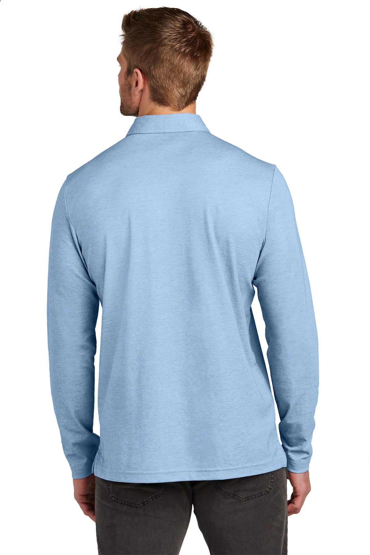 TravisMathew Oceanside Heather Long Sleeve Polo TM1MZ343