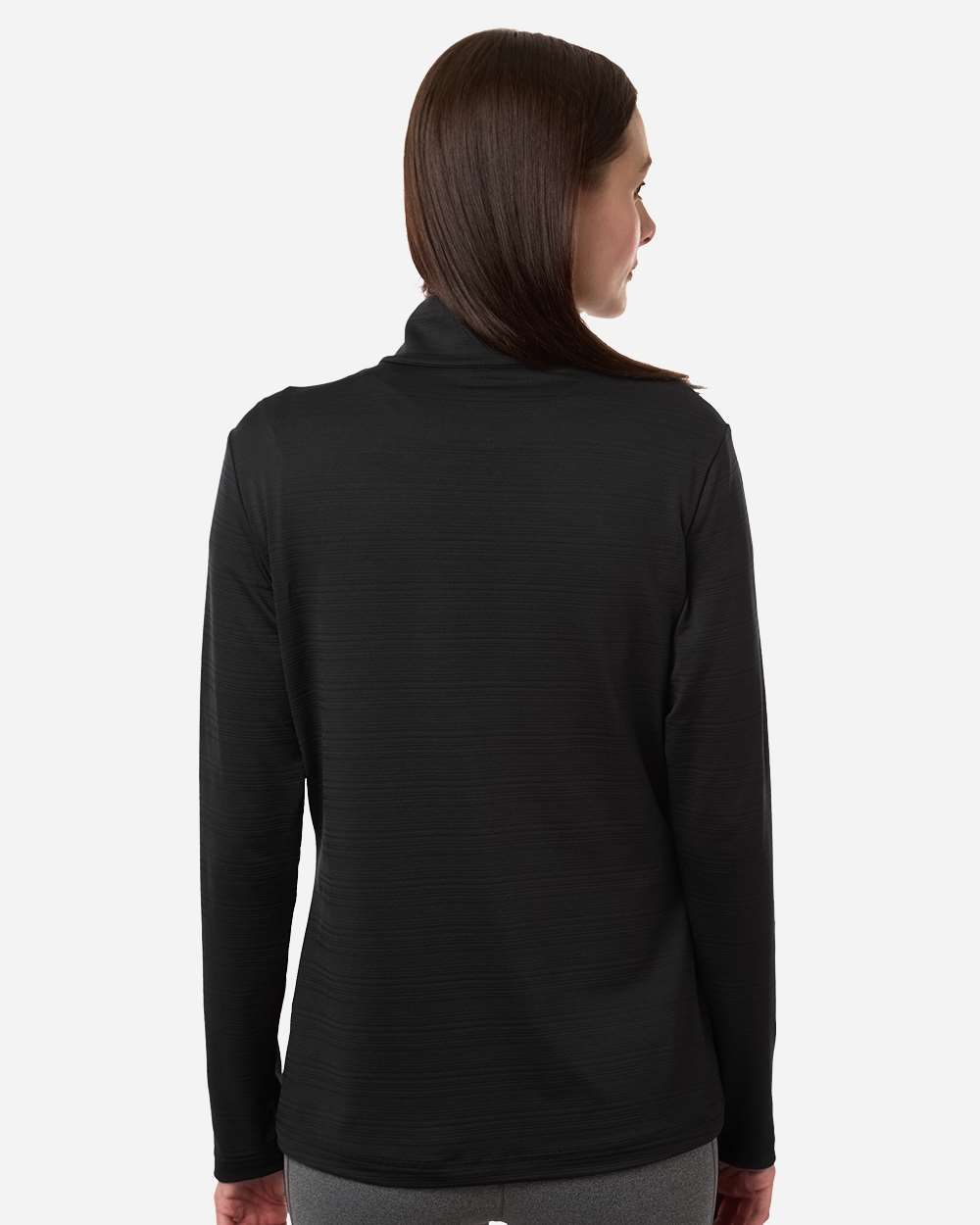 Adidas Women's Textured Stripe Quarter-Zip Pullover A709