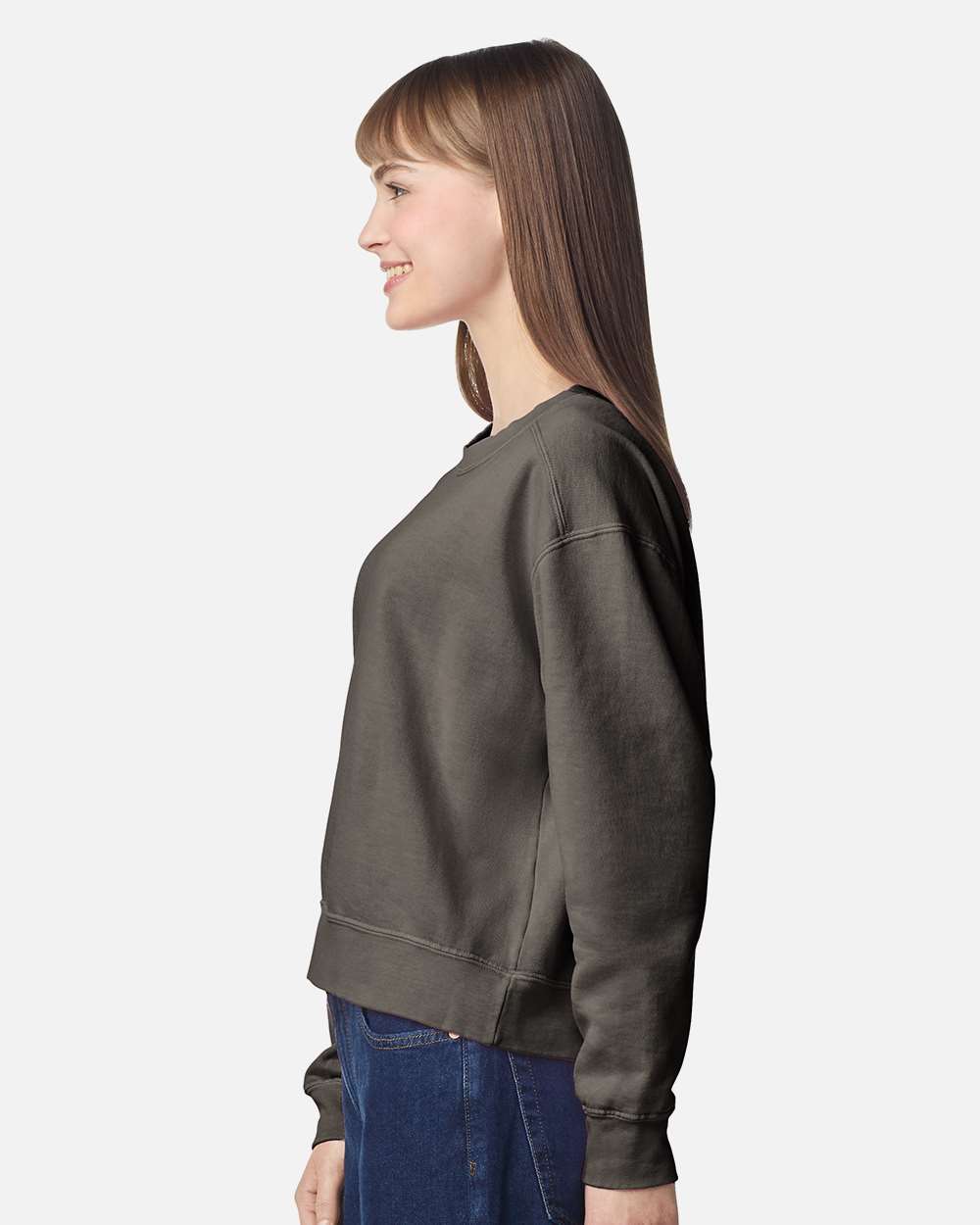 Comfort Colors Women's Garment-Dyed Mid-Length Crewneck Sweatshirt - 1566L